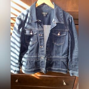 Ann Taylor Dark Blue Jean Jacket